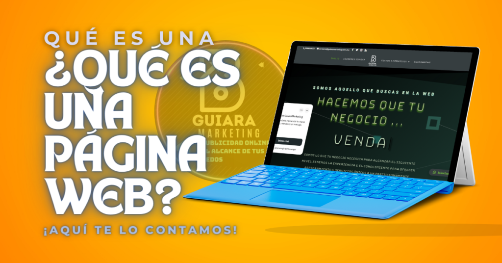 Imagen destacada: qué es una página web Explorando el mundo digital en Guiara Marketing